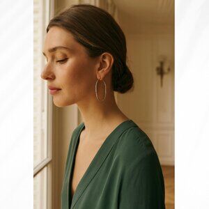 Silver Hoop Earrings